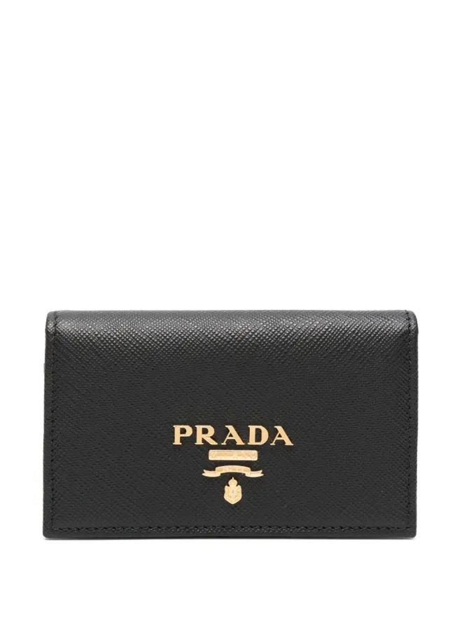 Prada Prada ロゴプレート折りたたみ式カードホルダーの商品画像