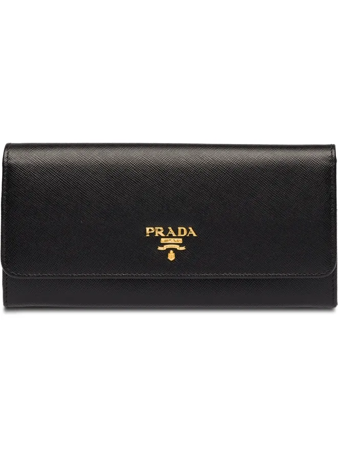 Prada Prada ロゴプレート折り財布の商品画像