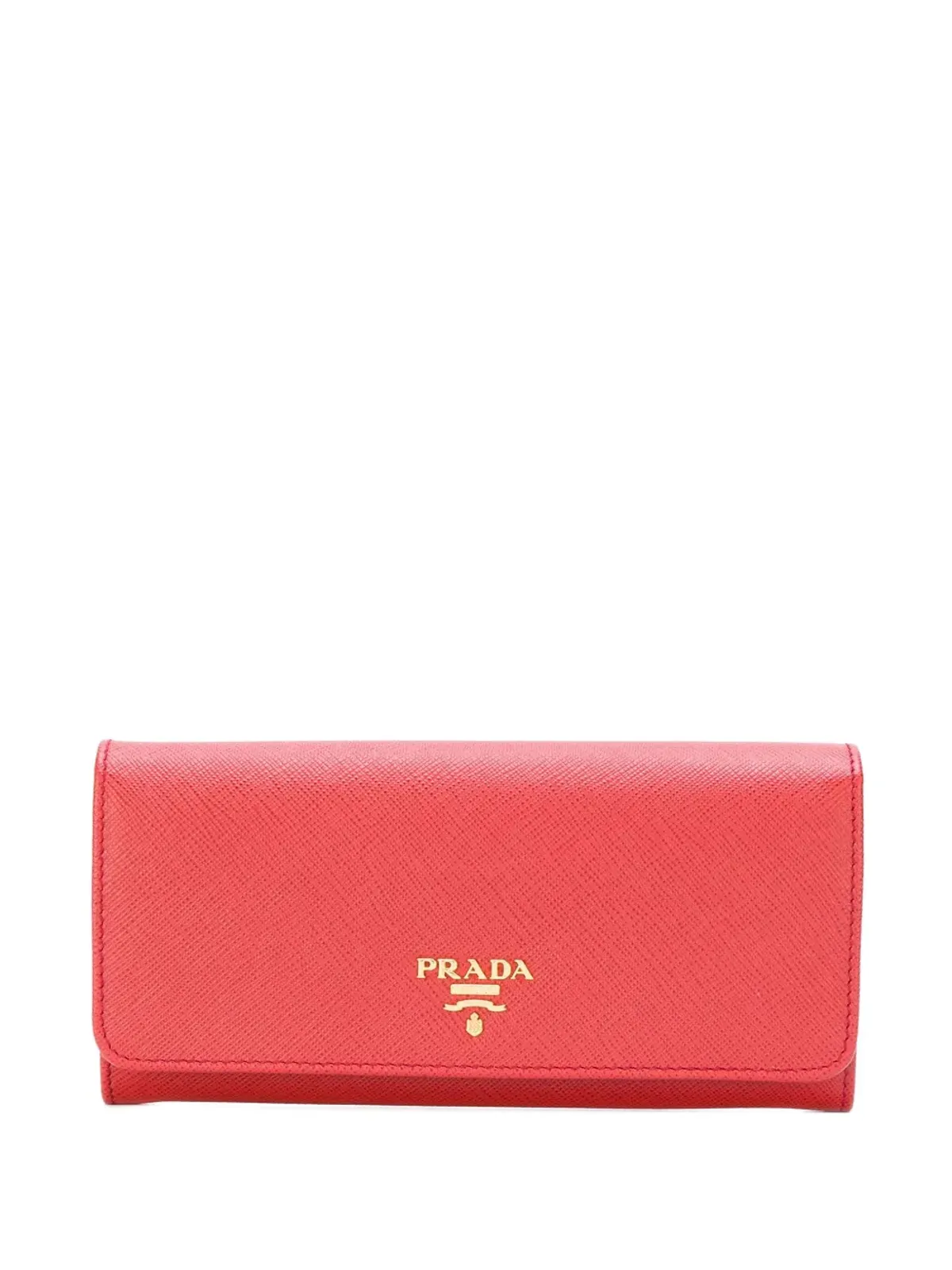 Prada ロゴプレート コンチネンタル ウォレット - 画像1