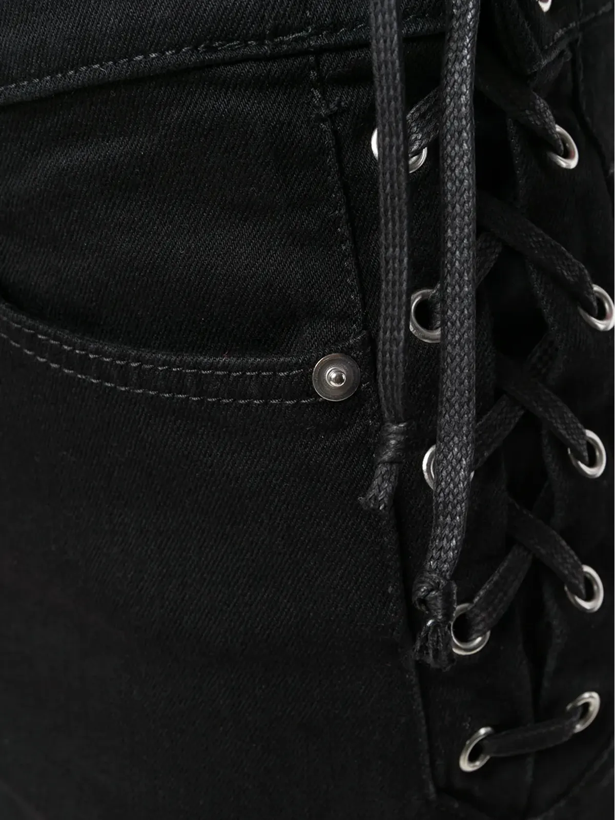 McQ Swallow Laced Harvey スリムカットジーンズ - ブラック - 画像5