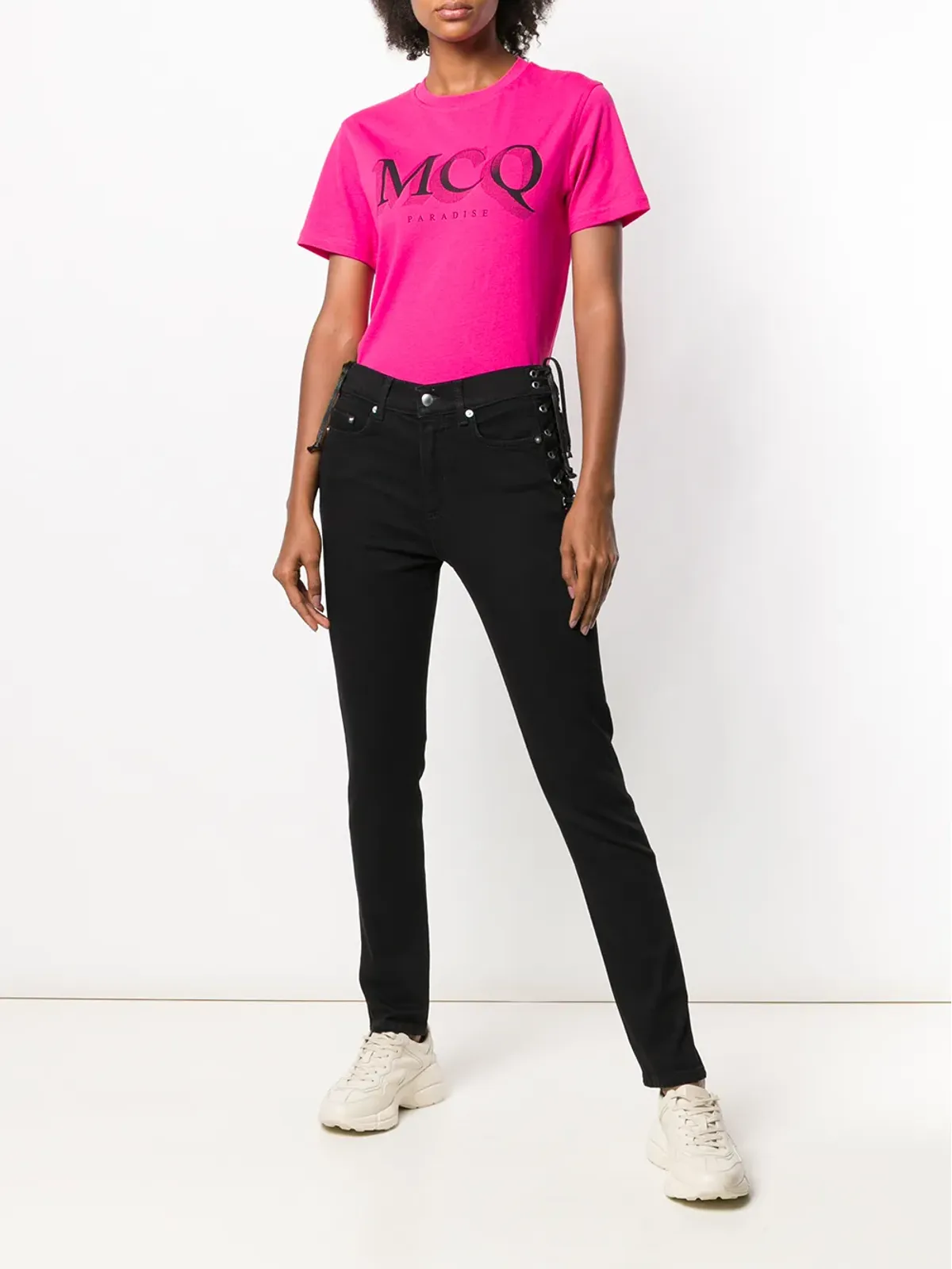 McQ Swallow Laced Harvey スリムカットジーンズ - ブラック - 画像2