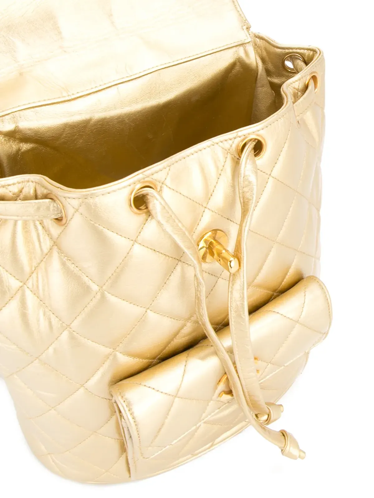 CHANEL Pre-Owned 1991-1994年 キルテッド CC チェーンバックパック - 画像5