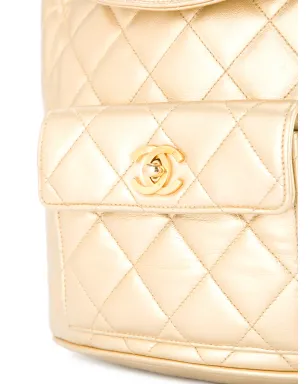CHANEL Pre-Owned 1991-1994年 キルテッド CC チェーンバックパック - サムネイル4