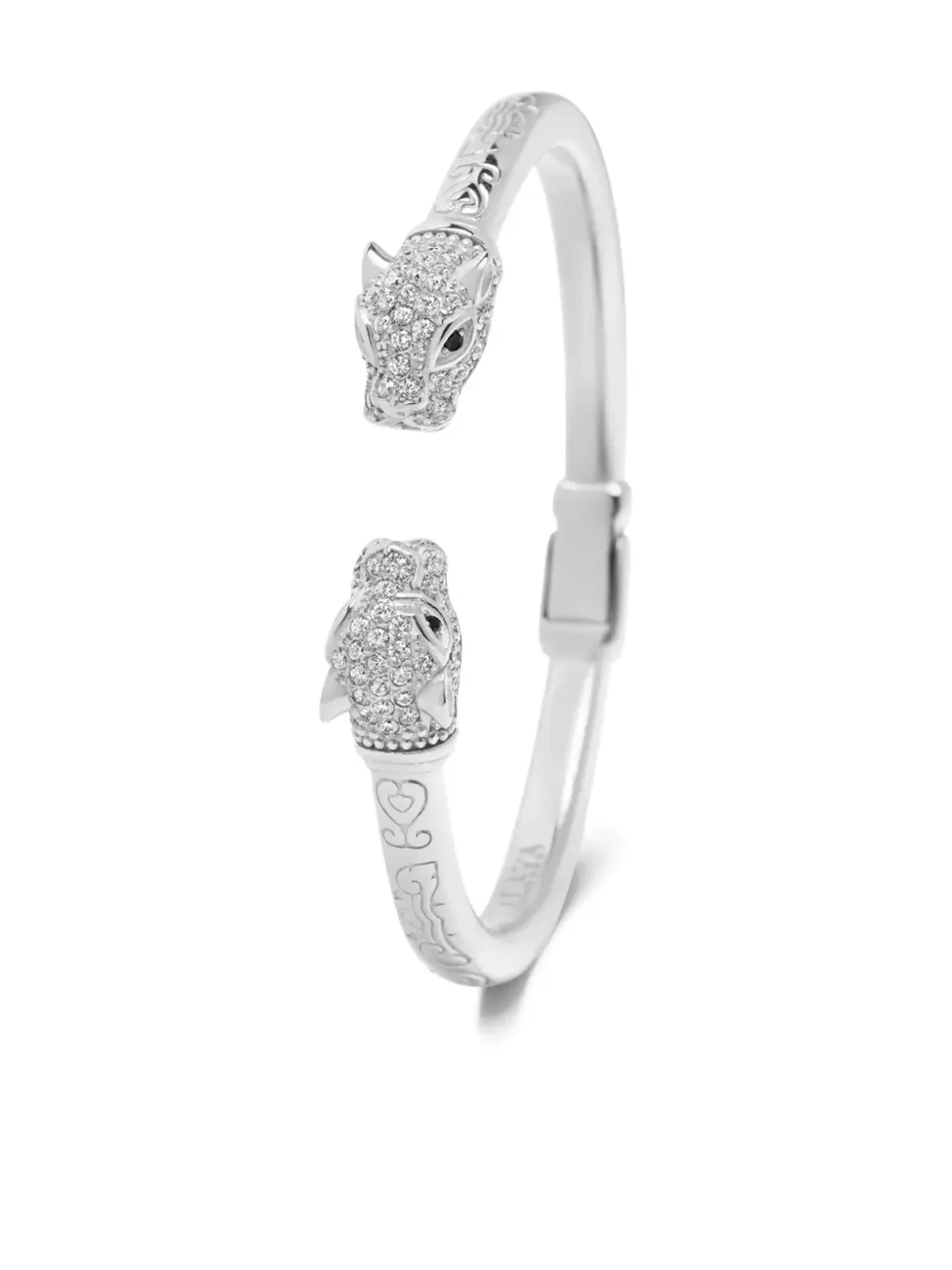 Nialaya Jewelry パンターエンボスド バングル - 画像3
