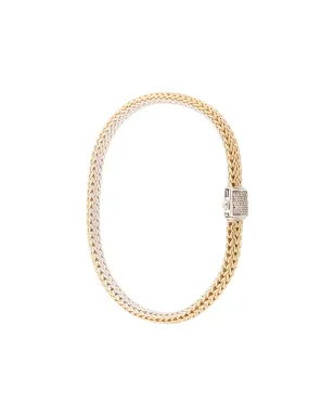 John Hardy 18Kイエローゴールド クラシックチェーン リバーシブル ブレスレット - サムネイル1