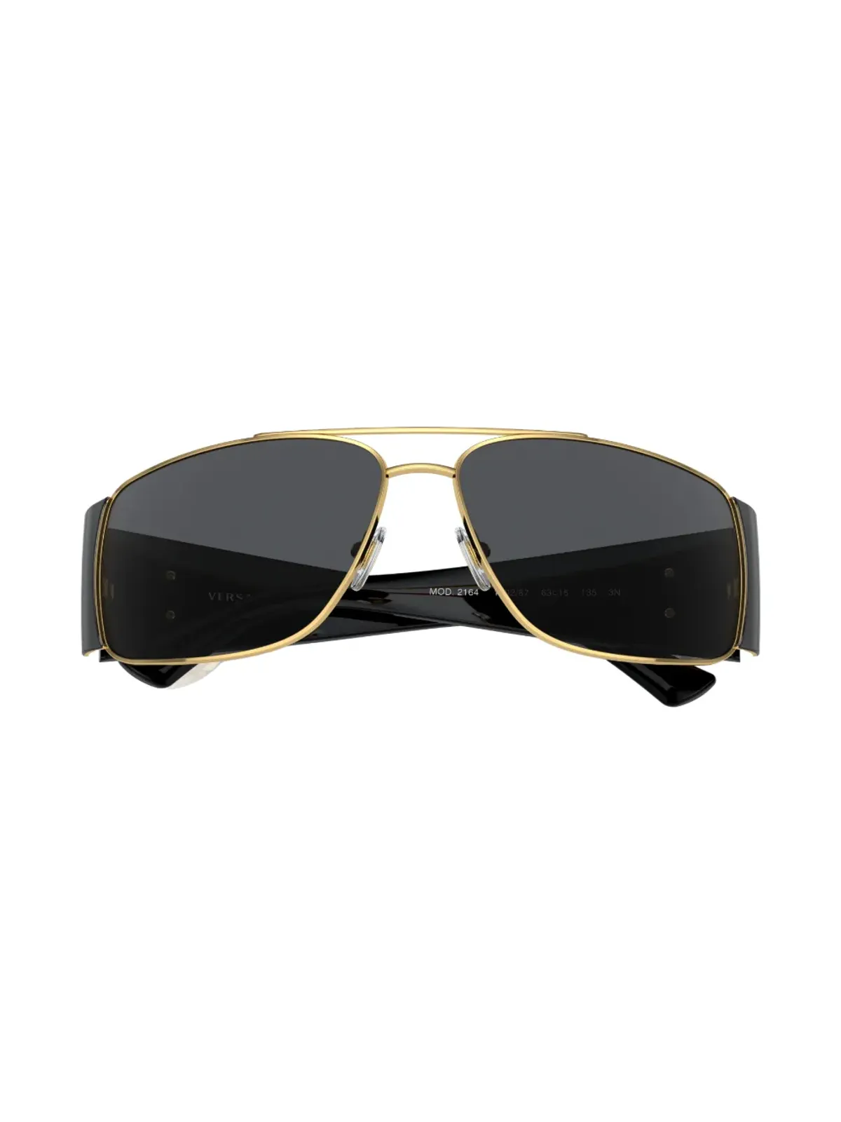 Versace Eyewear レクタングルフレーム サングラス - ブラック - 画像5