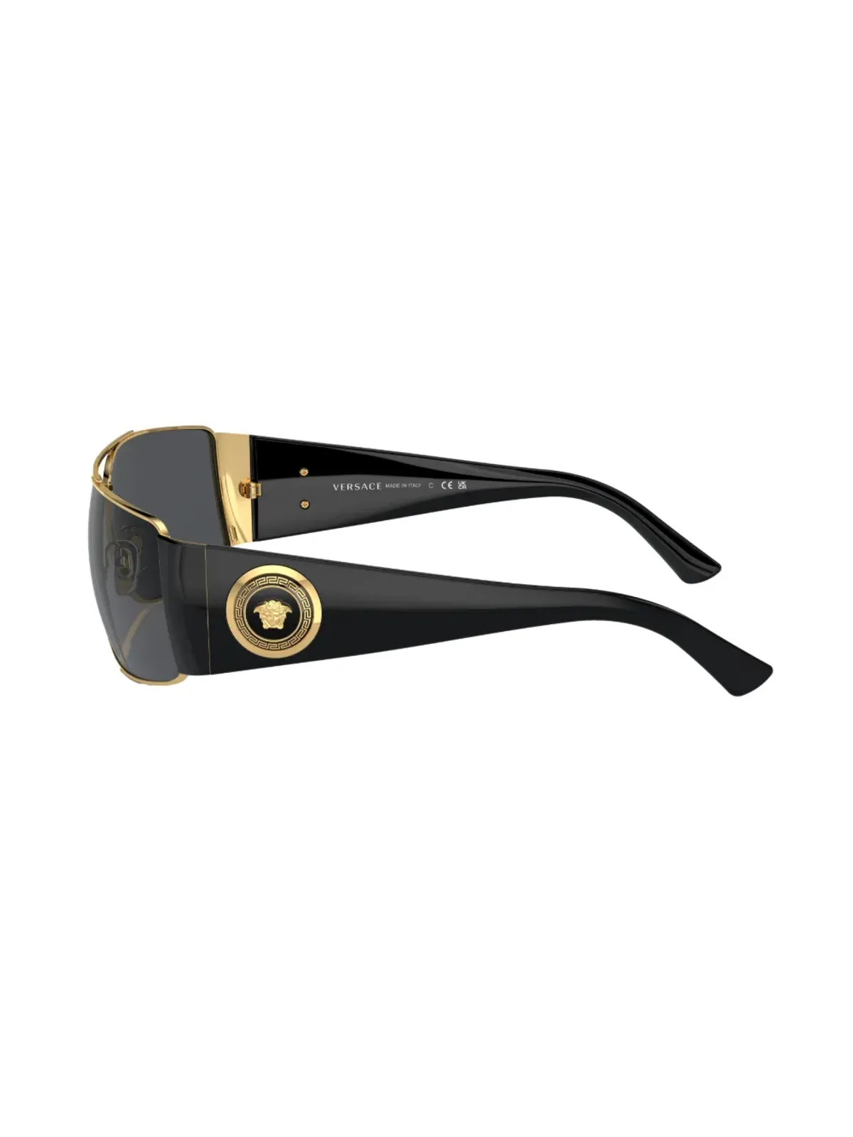 Versace Eyewear レクタングルフレーム サングラス - ブラック - 画像3