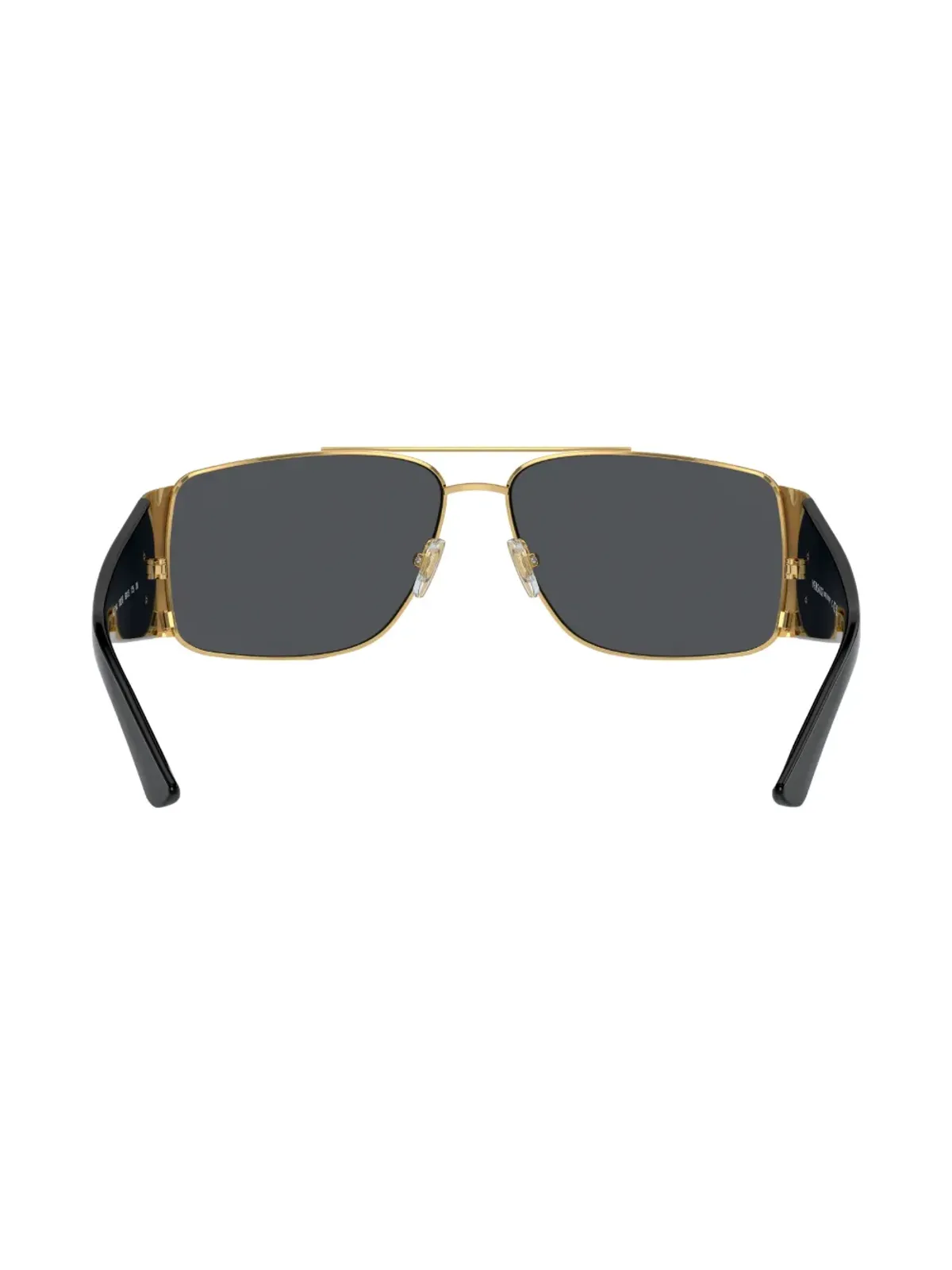Versace Eyewear レクタングルフレーム サングラス - ブラック - 画像4
