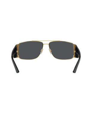 Versace Eyewear レクタングルフレーム サングラス - ブラック - サムネイル4