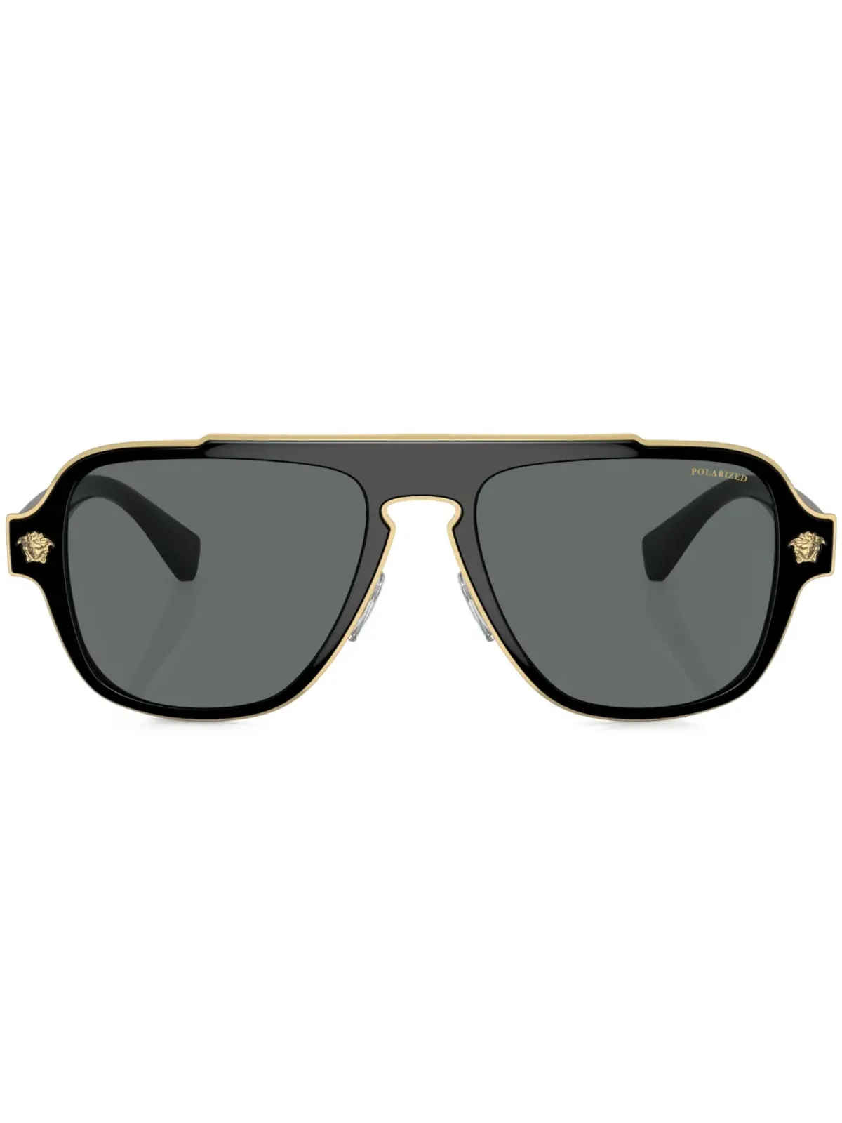 Versace Eyewear アビエーターフレームサングラス - ブラック - 画像1