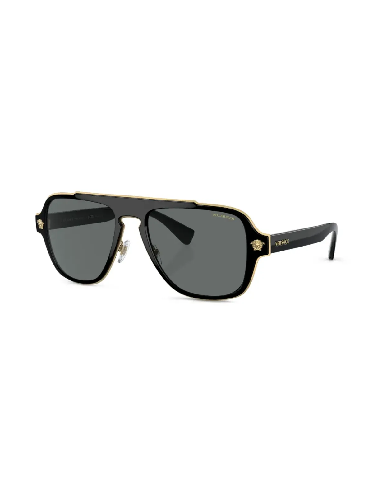 Versace Eyewear アビエーターフレームサングラス - ブラック - 画像2