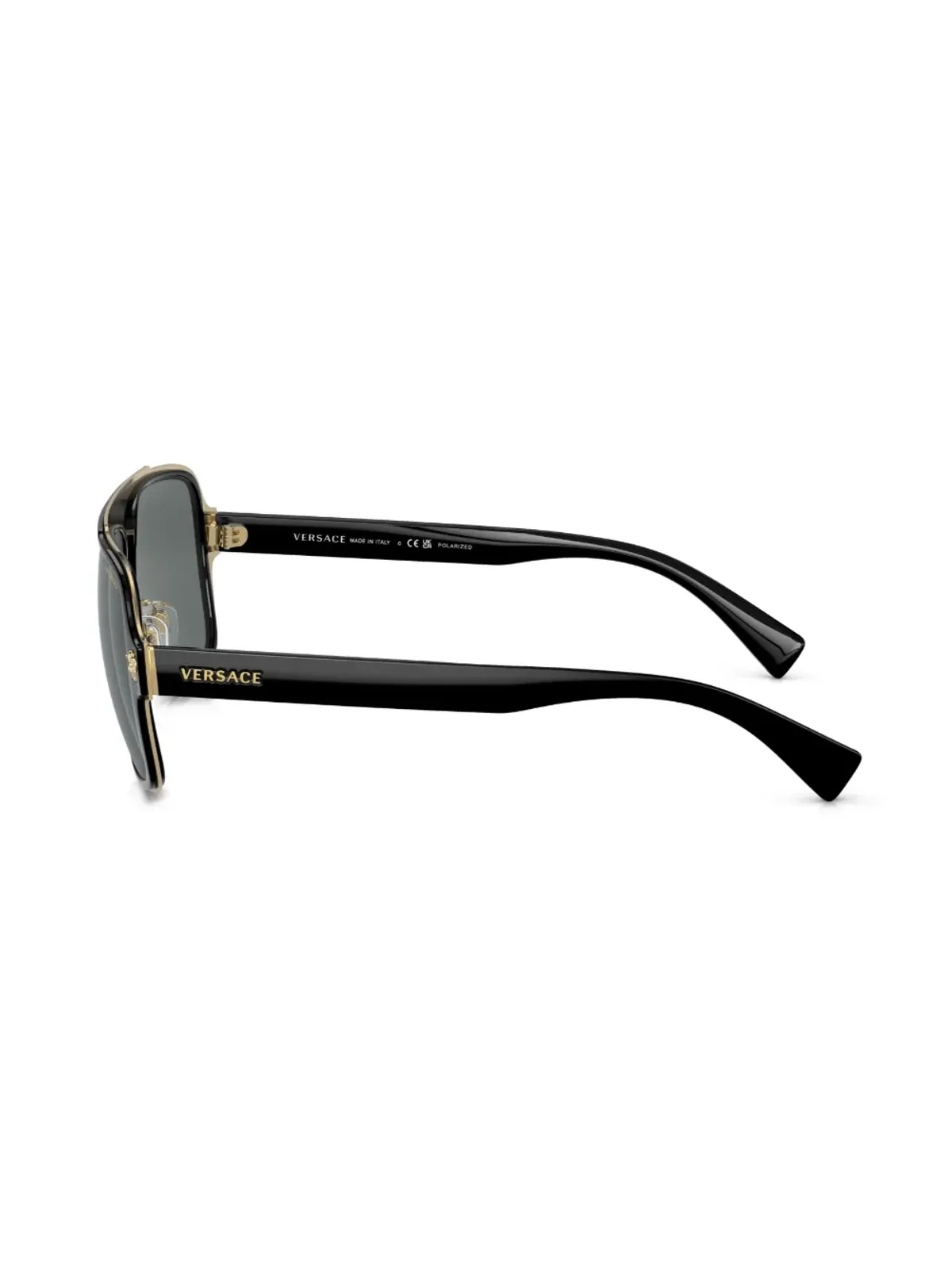 Versace Eyewear アビエーターフレームサングラス - ブラック - 画像3