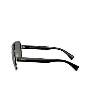 Versace Eyewear アビエーターフレームサングラス - ブラック - サムネイル3