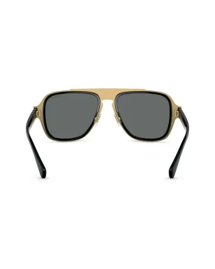 Versace Eyewear アビエーターフレームサングラス - ブラック - サムネイル4