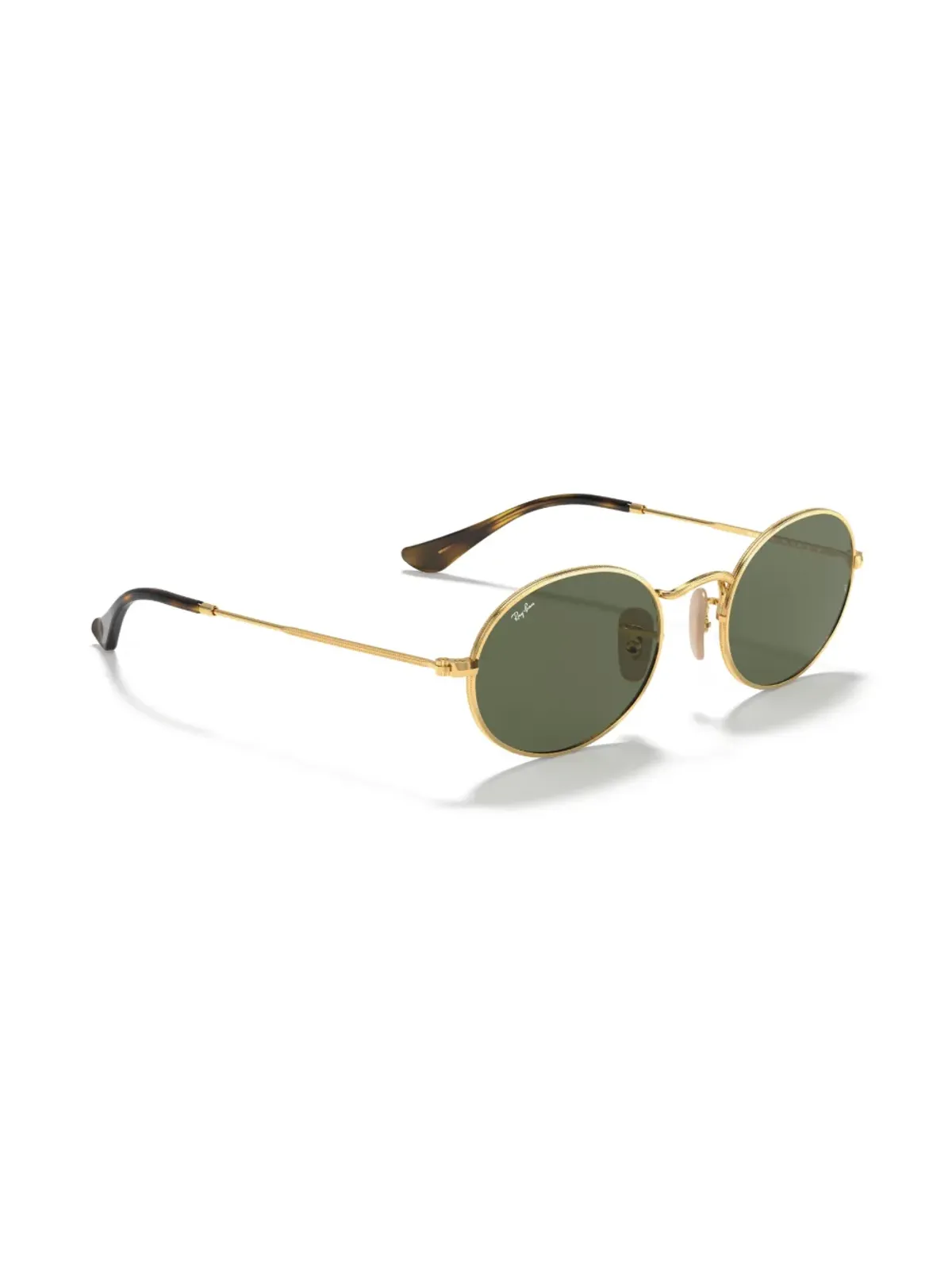 Ray-Ban オーバルフラットレンズ サングラス ゴールド - 画像5