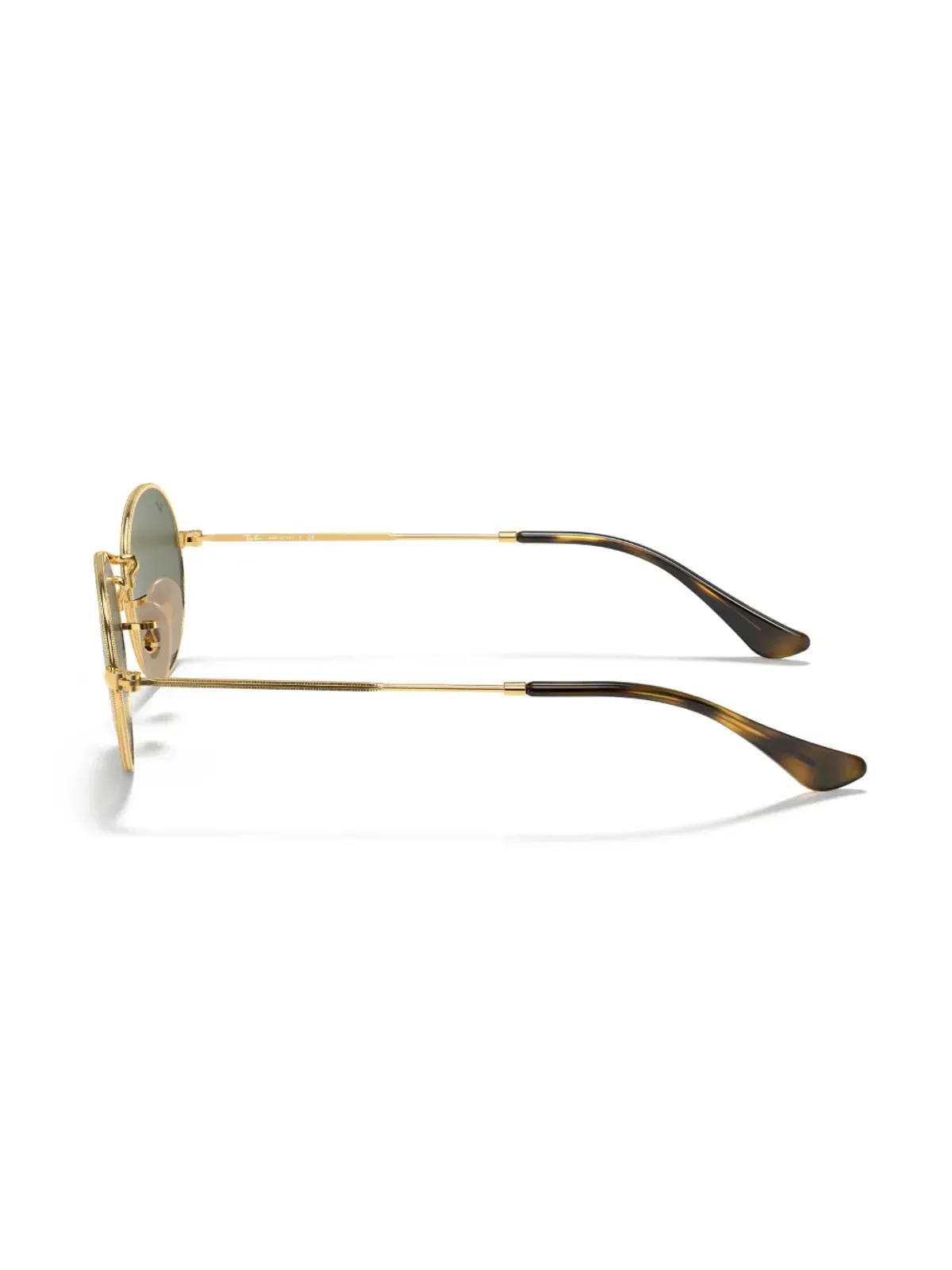 Ray-Ban オーバルフラットレンズ サングラス ゴールド - 画像3