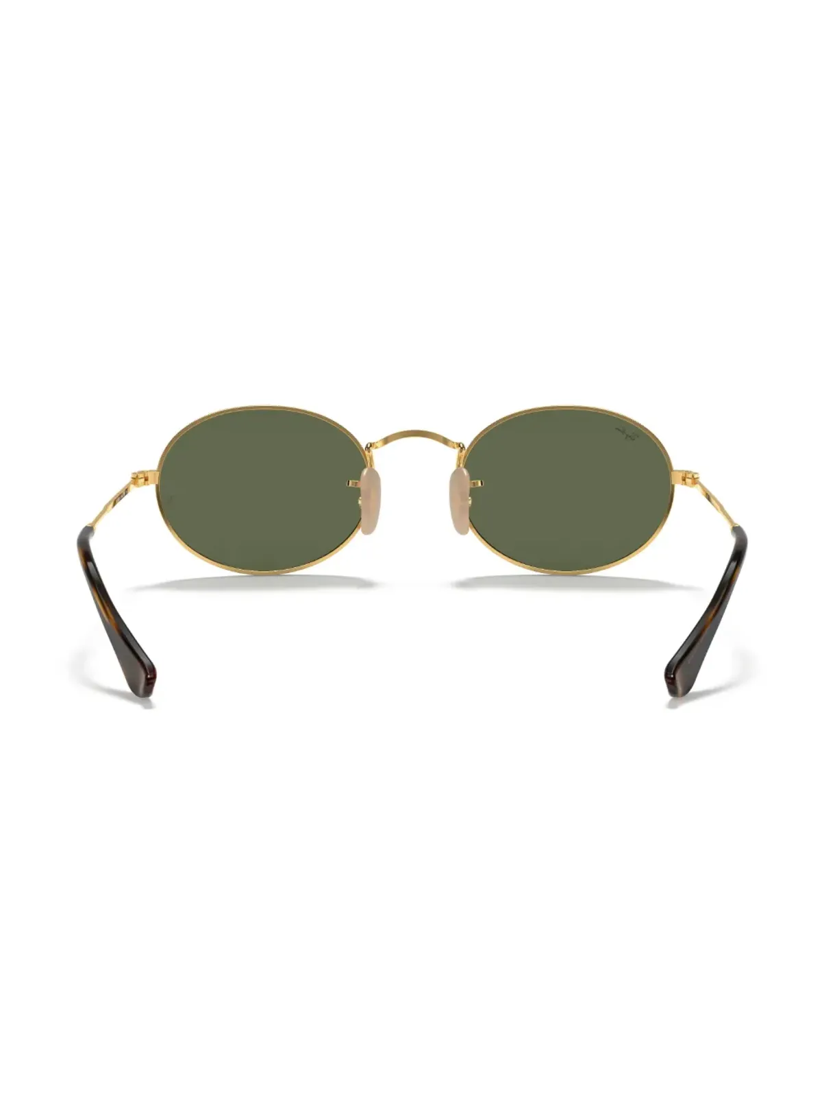 Ray-Ban オーバルフラットレンズ サングラス ゴールド - 画像4