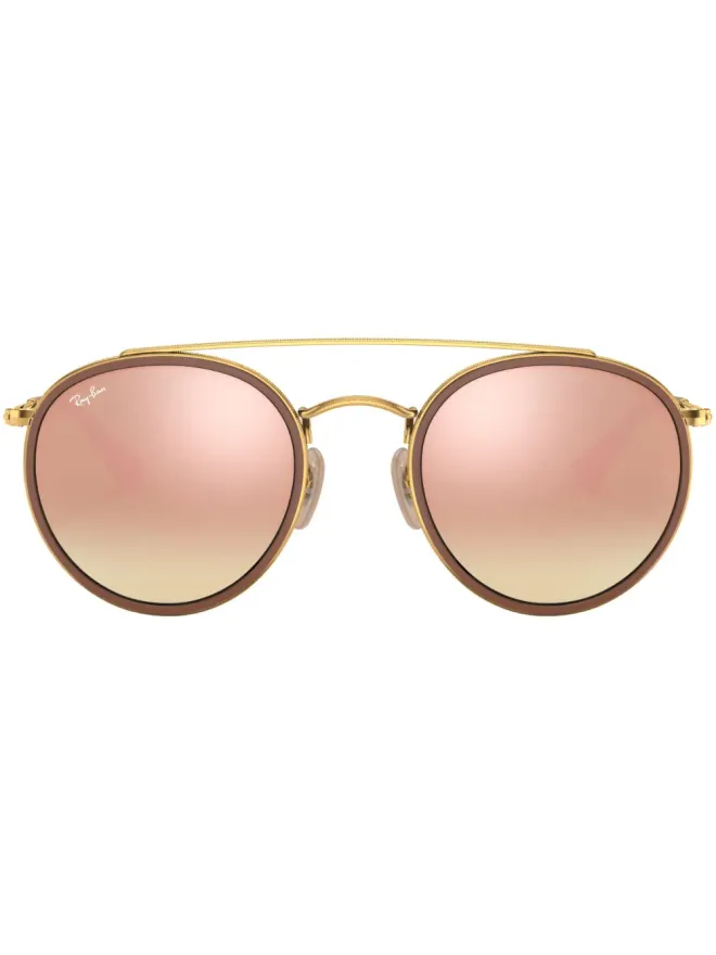 Ray-Ban Ray-Ban ラウンドダブルブリッジ サングラス - ゴールドの商品画像