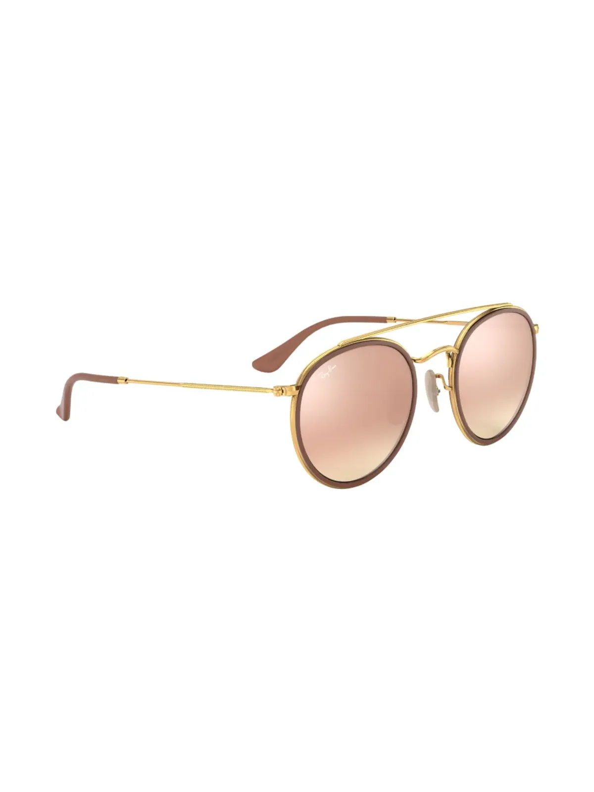 Ray-Ban ラウンドダブルブリッジ サングラス - ゴールド - 画像5