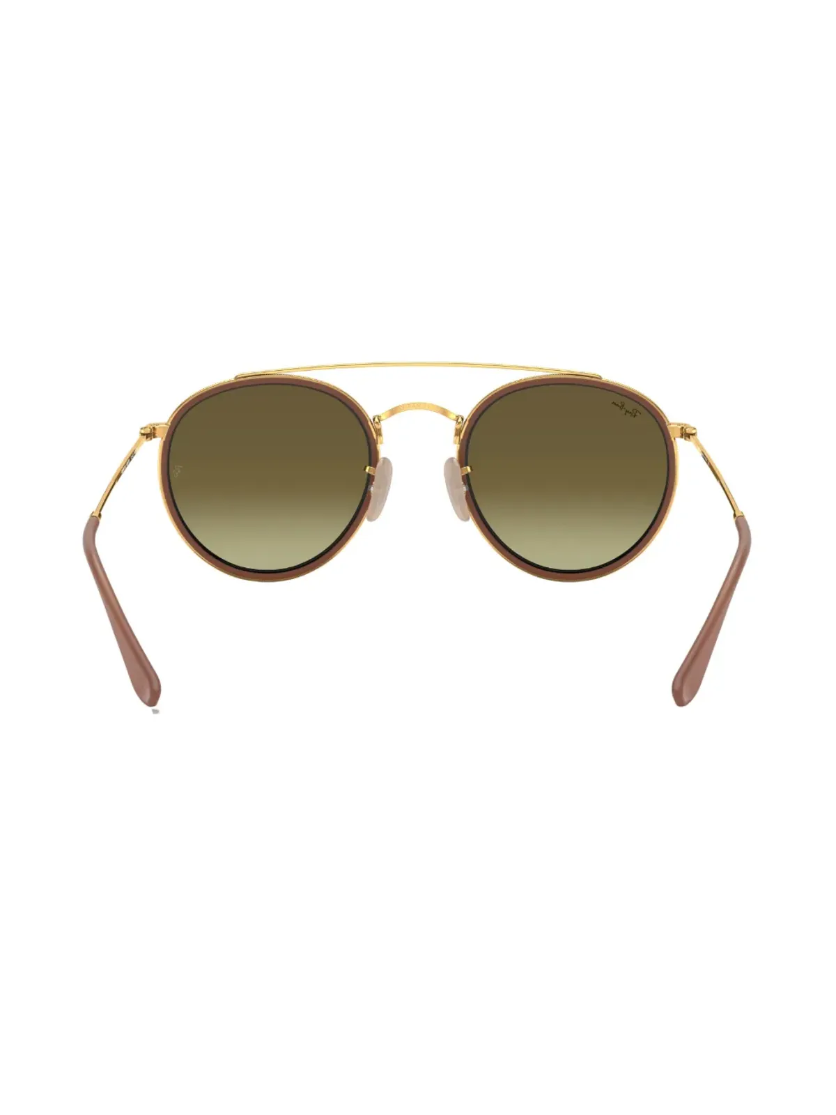 Ray-Ban ラウンドダブルブリッジ サングラス - ゴールド - 画像4