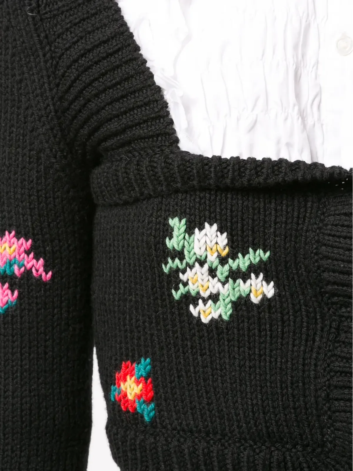 Philosophy Di Lorenzo Serafini クロップド花柄カーディガン - 画像5
