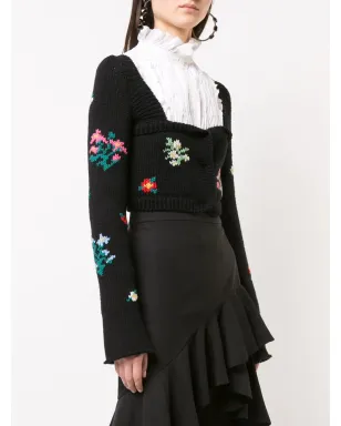 Philosophy Di Lorenzo Serafini クロップド花柄カーディガン - サムネイル3