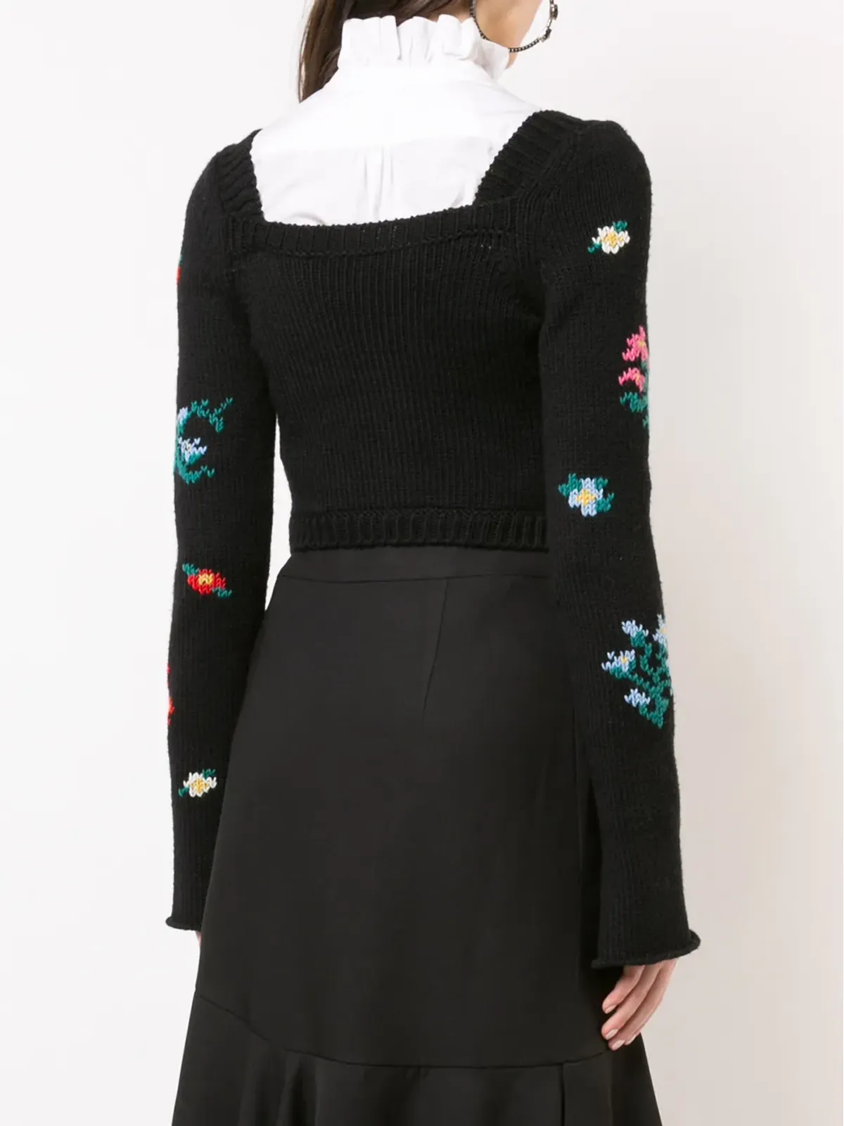 Philosophy Di Lorenzo Serafini クロップド花柄カーディガン - 画像4