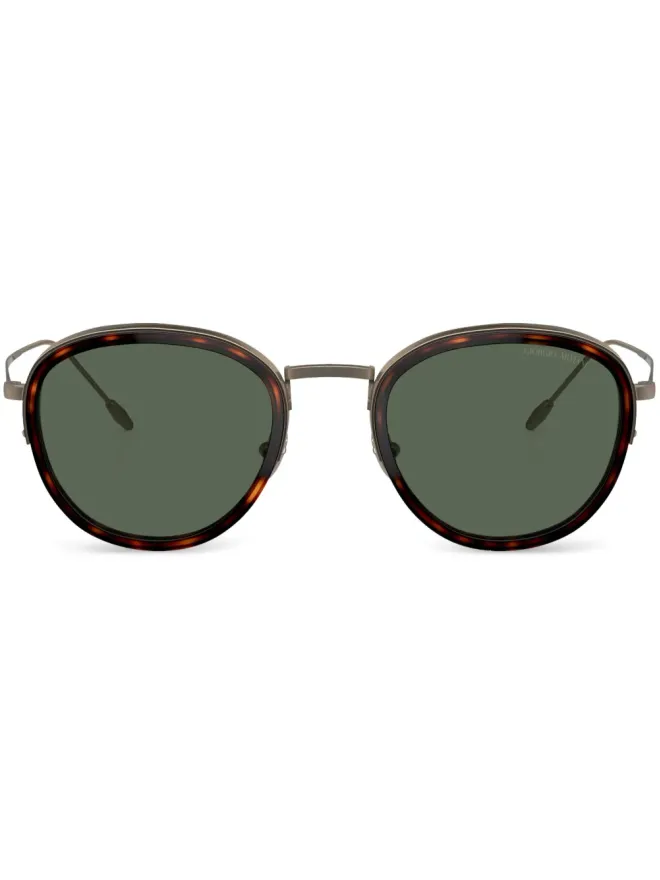 Giorgio Armani Giorgio Armani ラウンドフレームサングラス ブラウンの商品画像