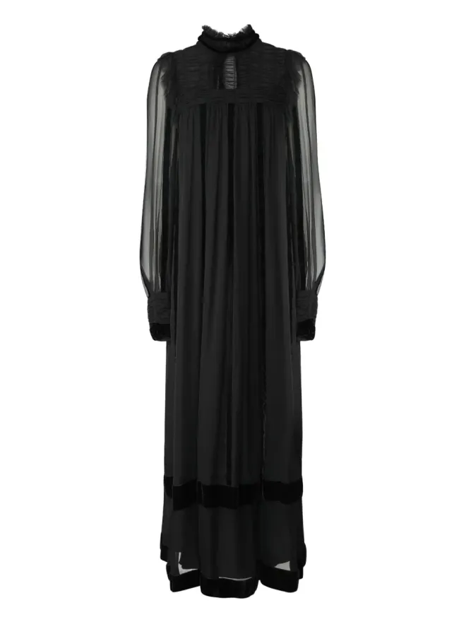 Alberta Ferretti Alberta Ferretti シアー マキシドレスの商品画像