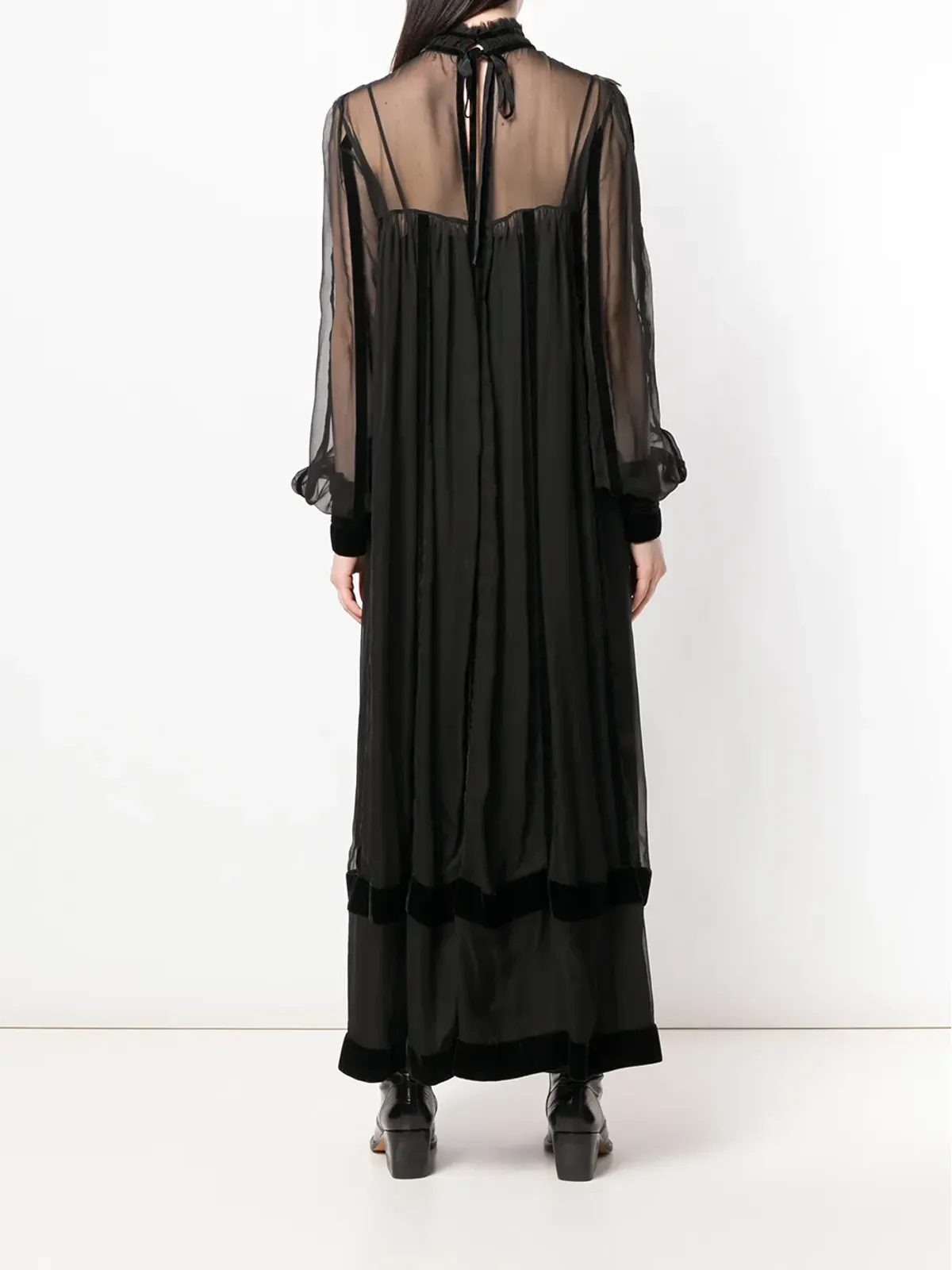 Alberta Ferretti シアー マキシドレス - 画像4
