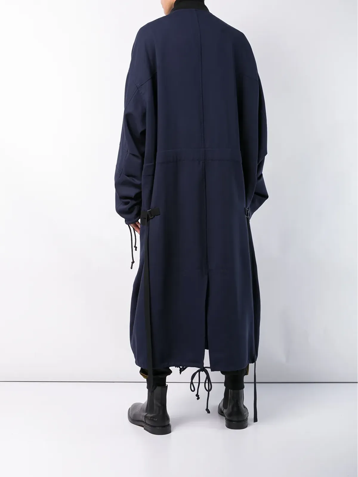 Haider Ackermann ロングショールコート - ブラック - 画像4