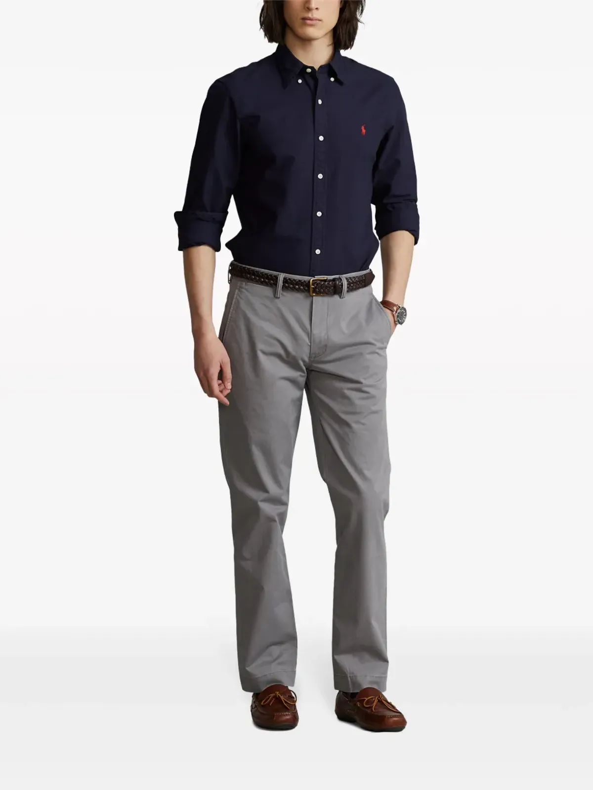Polo Ralph Lauren 刺繍ロゴ ボタンダウンシャツ - ブルー - 画像2