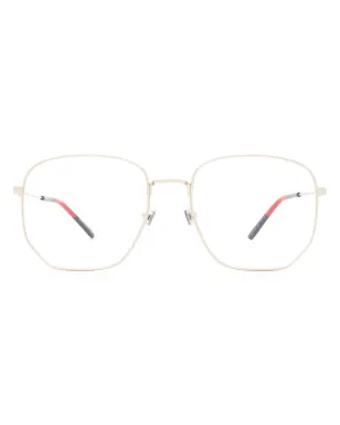 Gucci Eyewear ウェブトリム眼鏡（ゴールド） - サムネイル1