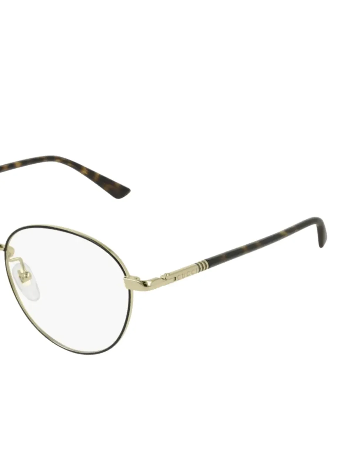 Gucci Eyewear round-frame glasses - Black - 画像2