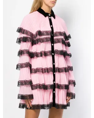 Philosophy Di Lorenzo Serafini フリルミニドレス - Pink - サムネイル3