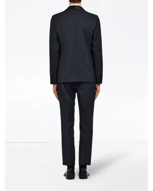 Prada ショールカラー タキシードスーツ - Blue - サムネイル4