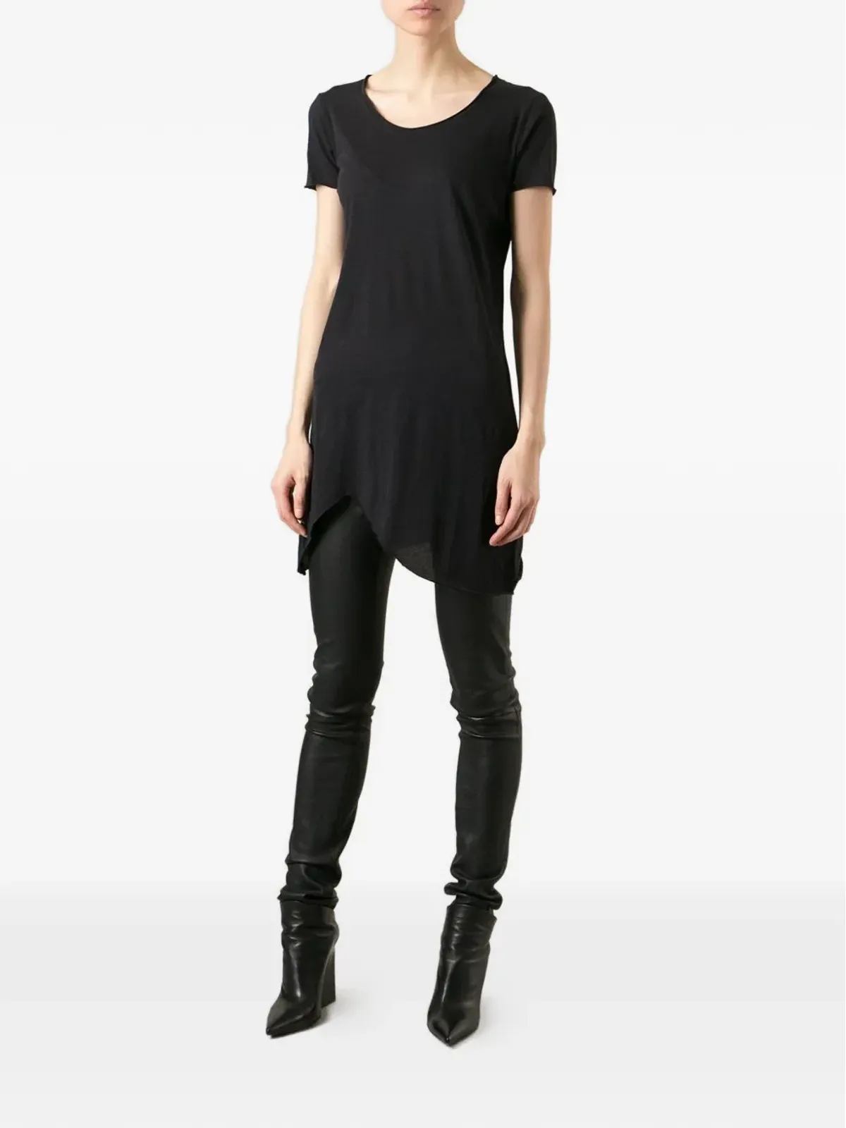 Thom Krom ロングアシンメトリックTシャツ - 画像2
