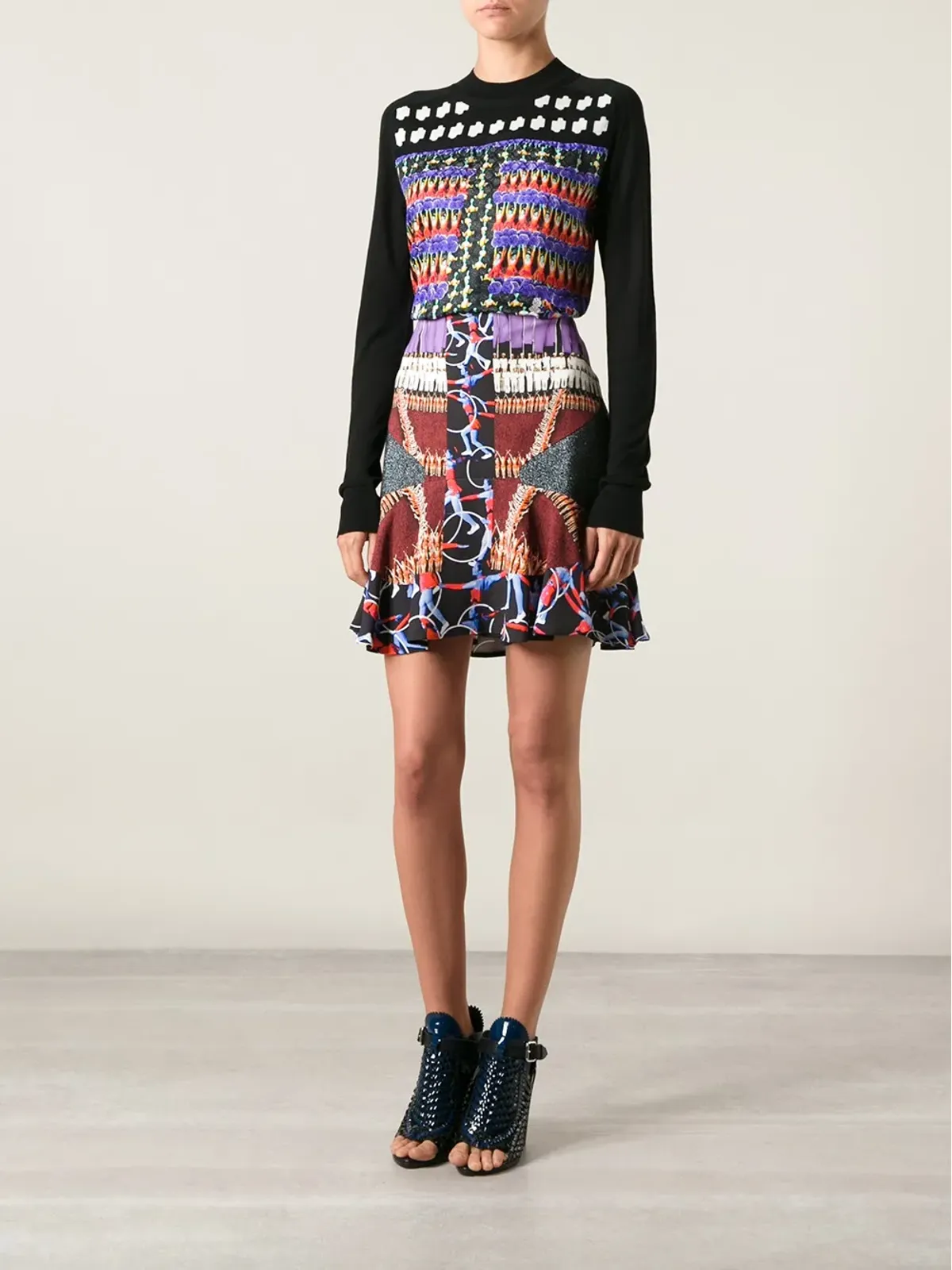 Peter Pilotto セレモニー柄プリントスカート - 画像2
