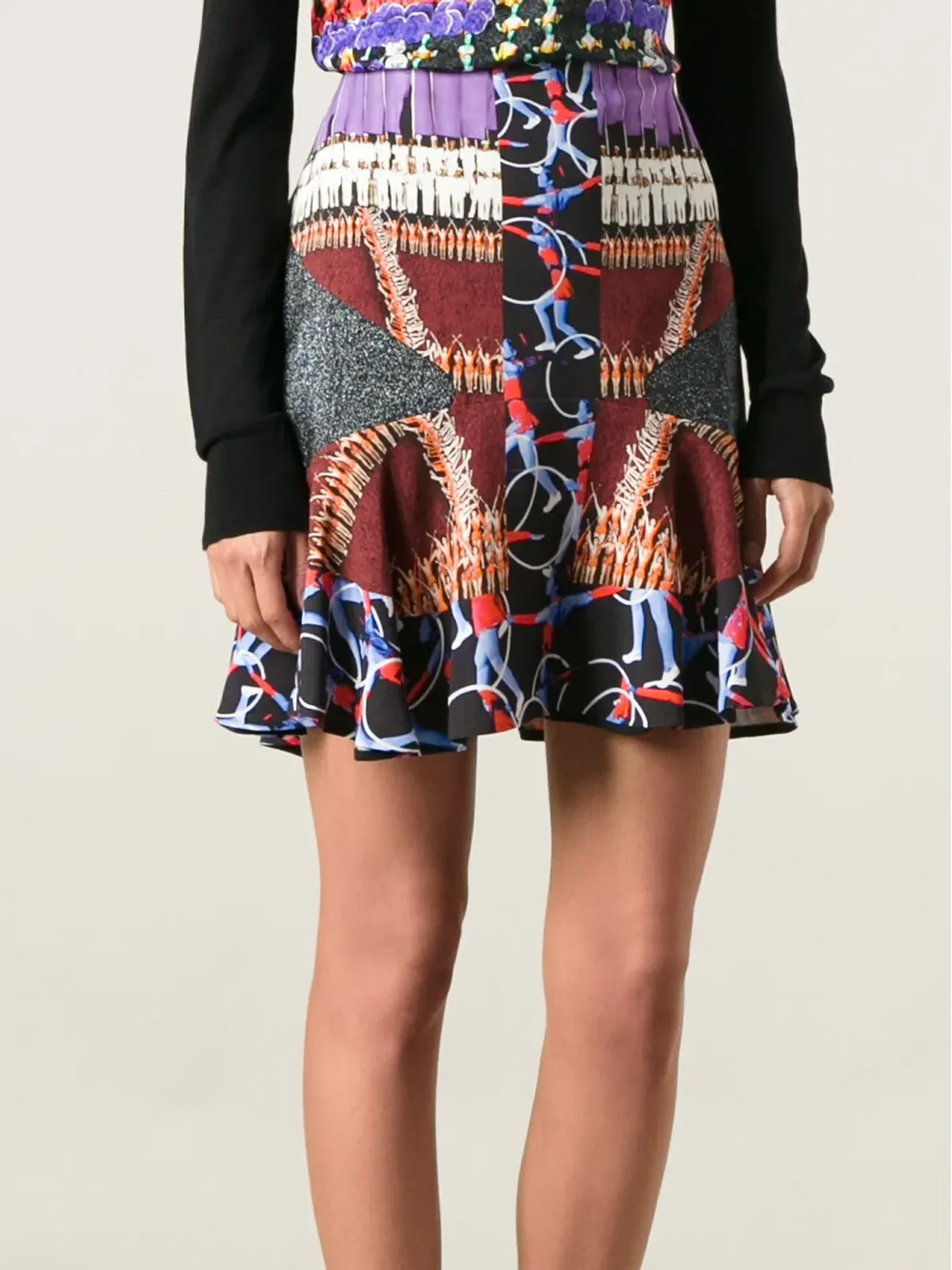 Peter Pilotto セレモニー柄プリントスカート - 画像3