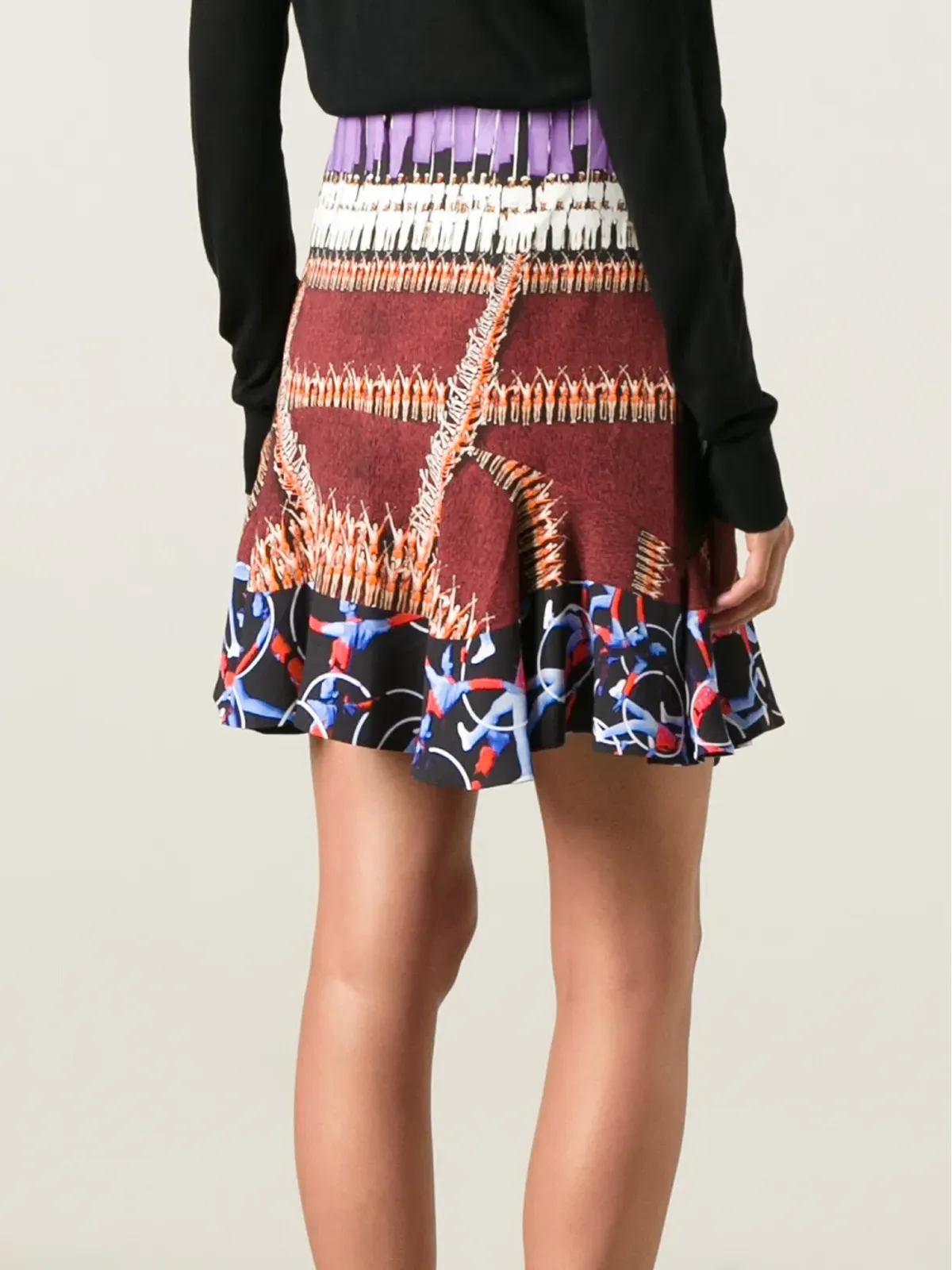 Peter Pilotto セレモニー柄プリントスカート - 画像4
