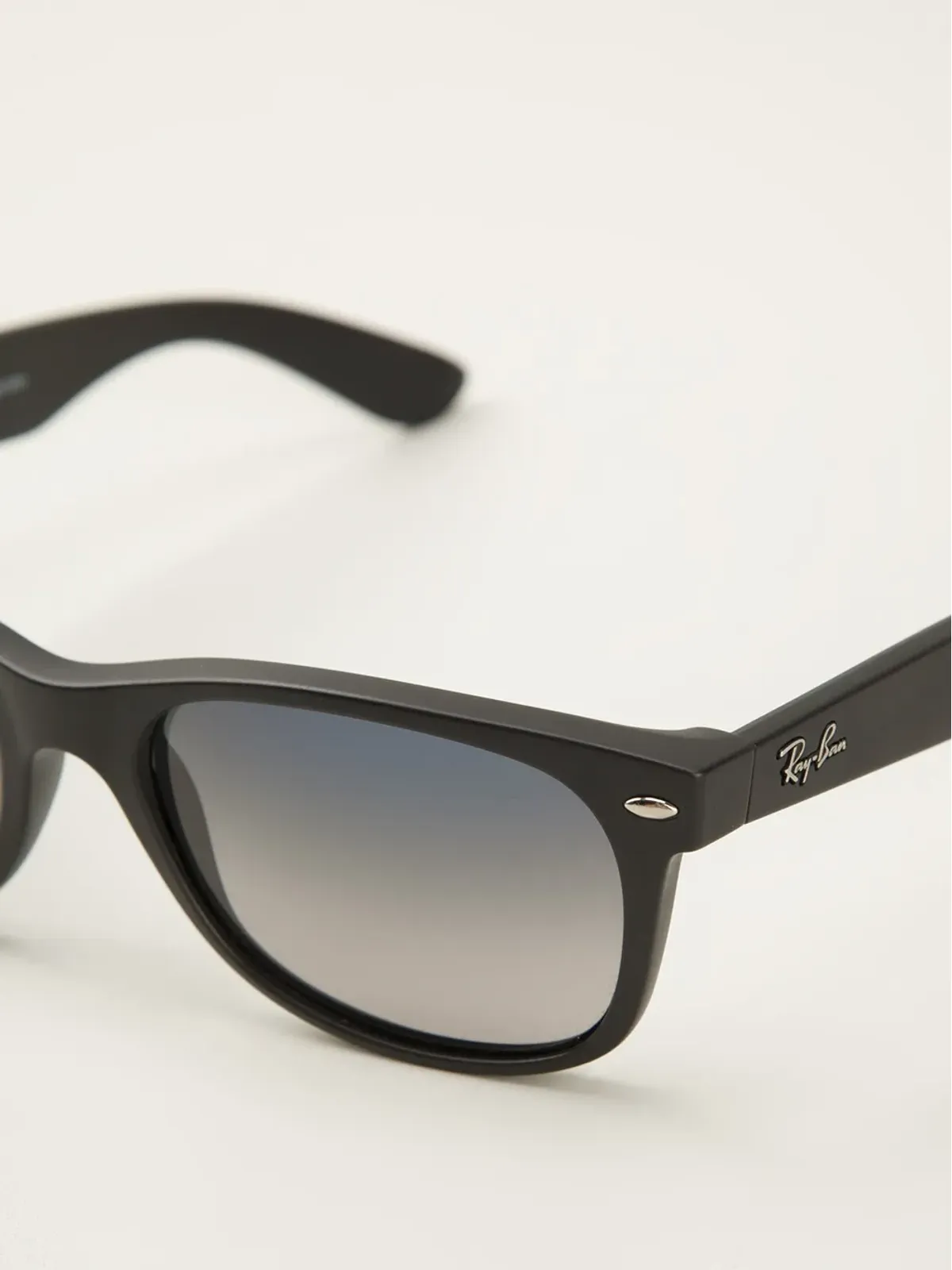 Ray-Ban レクタングルフレーム サングラス ブラック - 画像4
