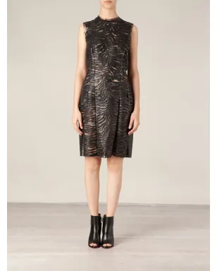 Alexandre Vauthier レースパネルラムスキンドレス ブラック - サムネイル2