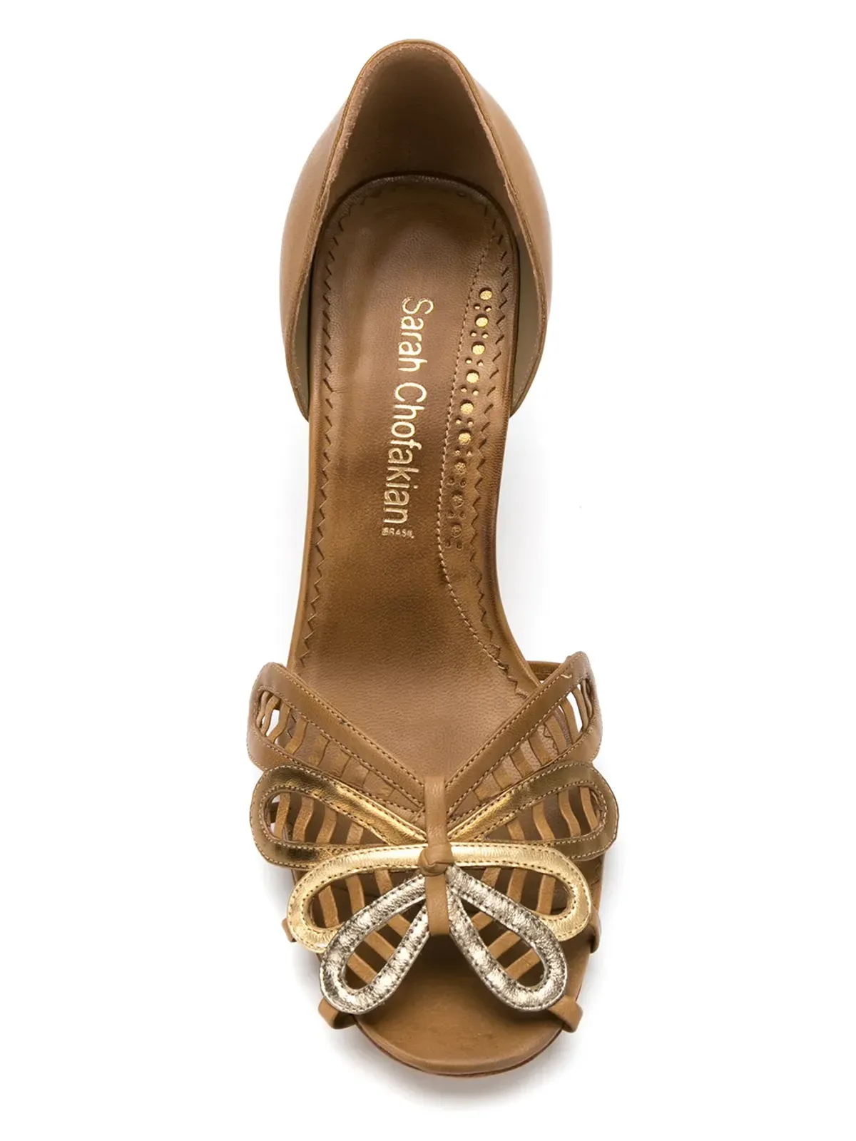 Sarah Chofakian leather sandals - Metallic - 画像4