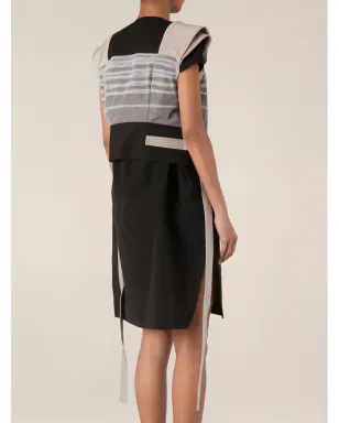 Rick Owens cropped gilet - Black - サムネイル4