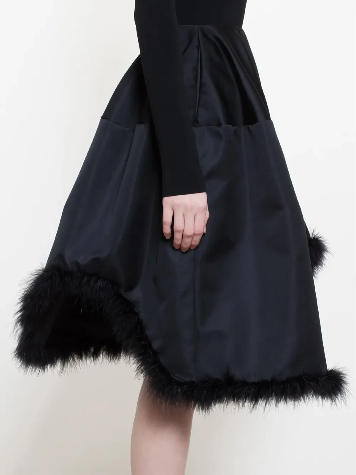 Simone Rocha フェザー付きAラインスカート - 画像3