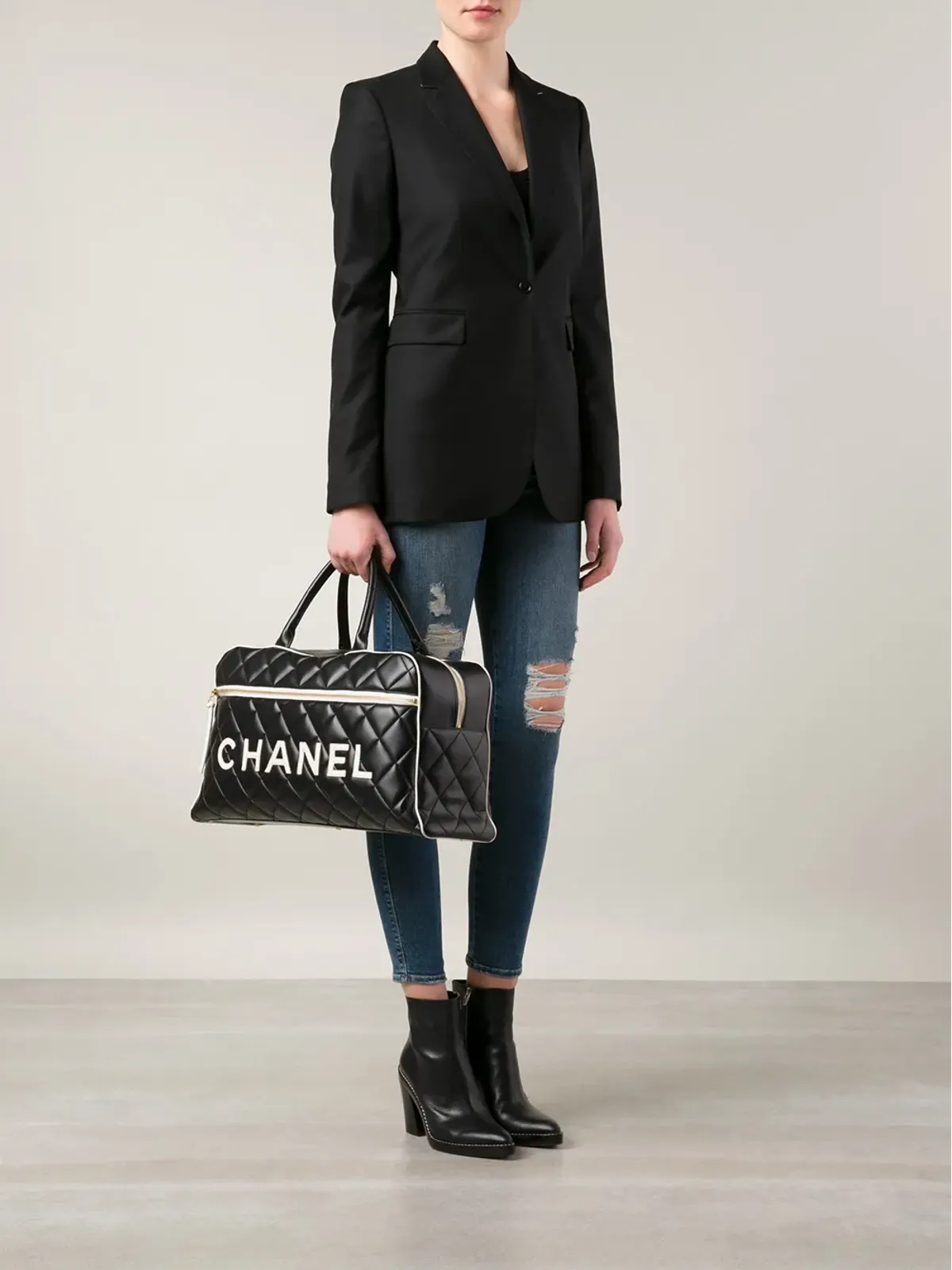 CHANEL Pre-Owned キルティング ボウラーバッグ - 画像2