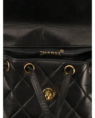CHANEL Pre-Owned CCキルティングバックパック - ブラック - サムネイル5