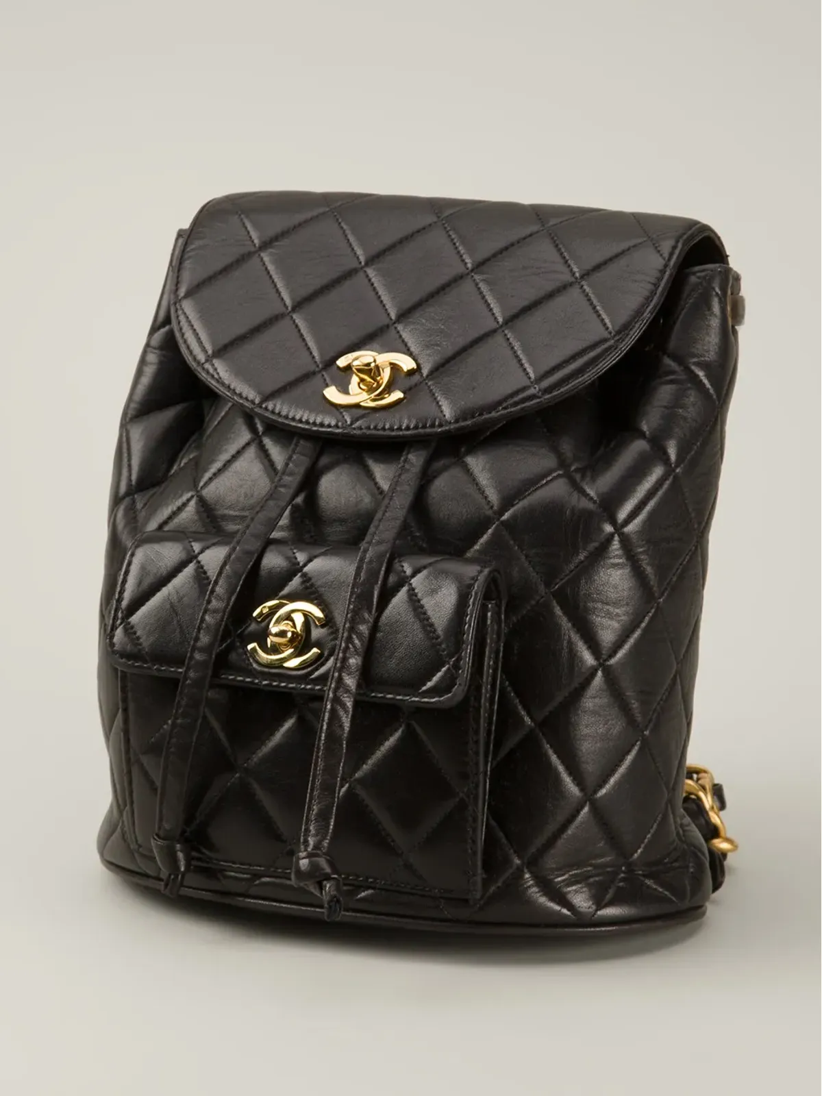 CHANEL Pre-Owned CCキルティングバックパック - ブラック - 画像4