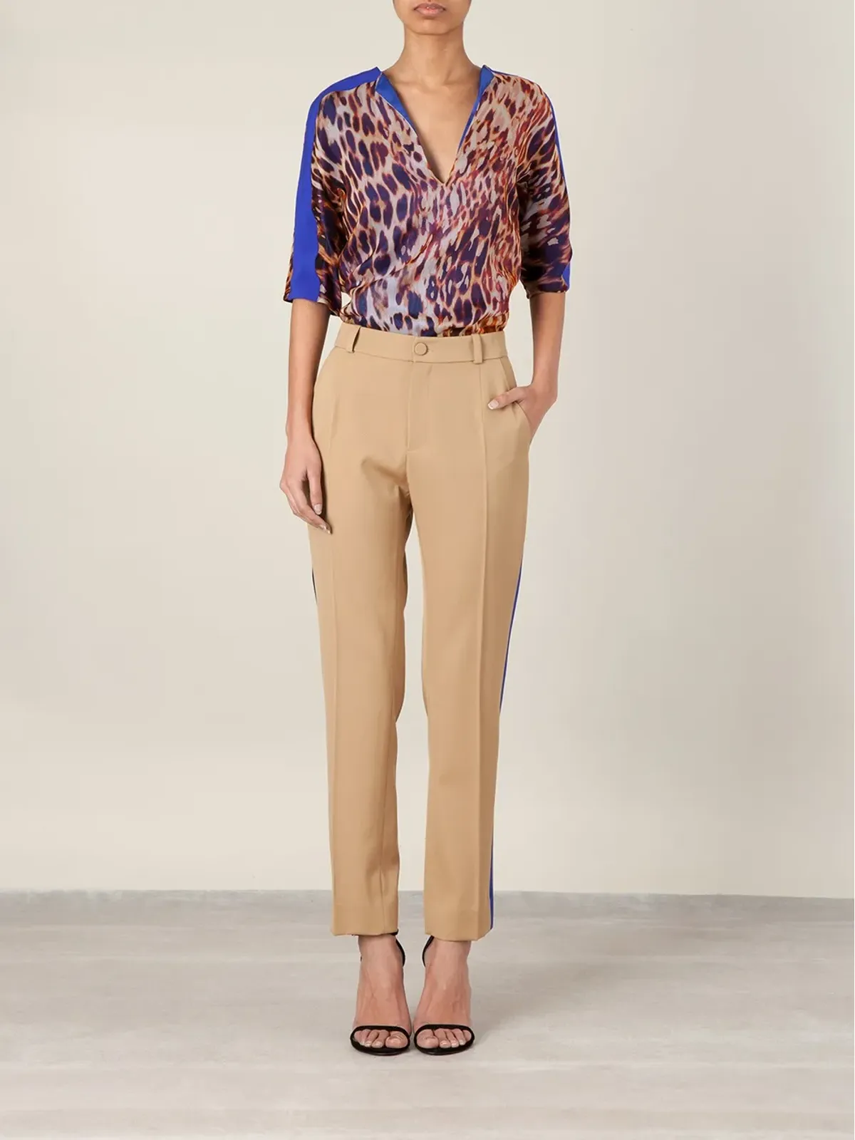 Bouchra Jarrar 動物柄ブラウス - 画像2