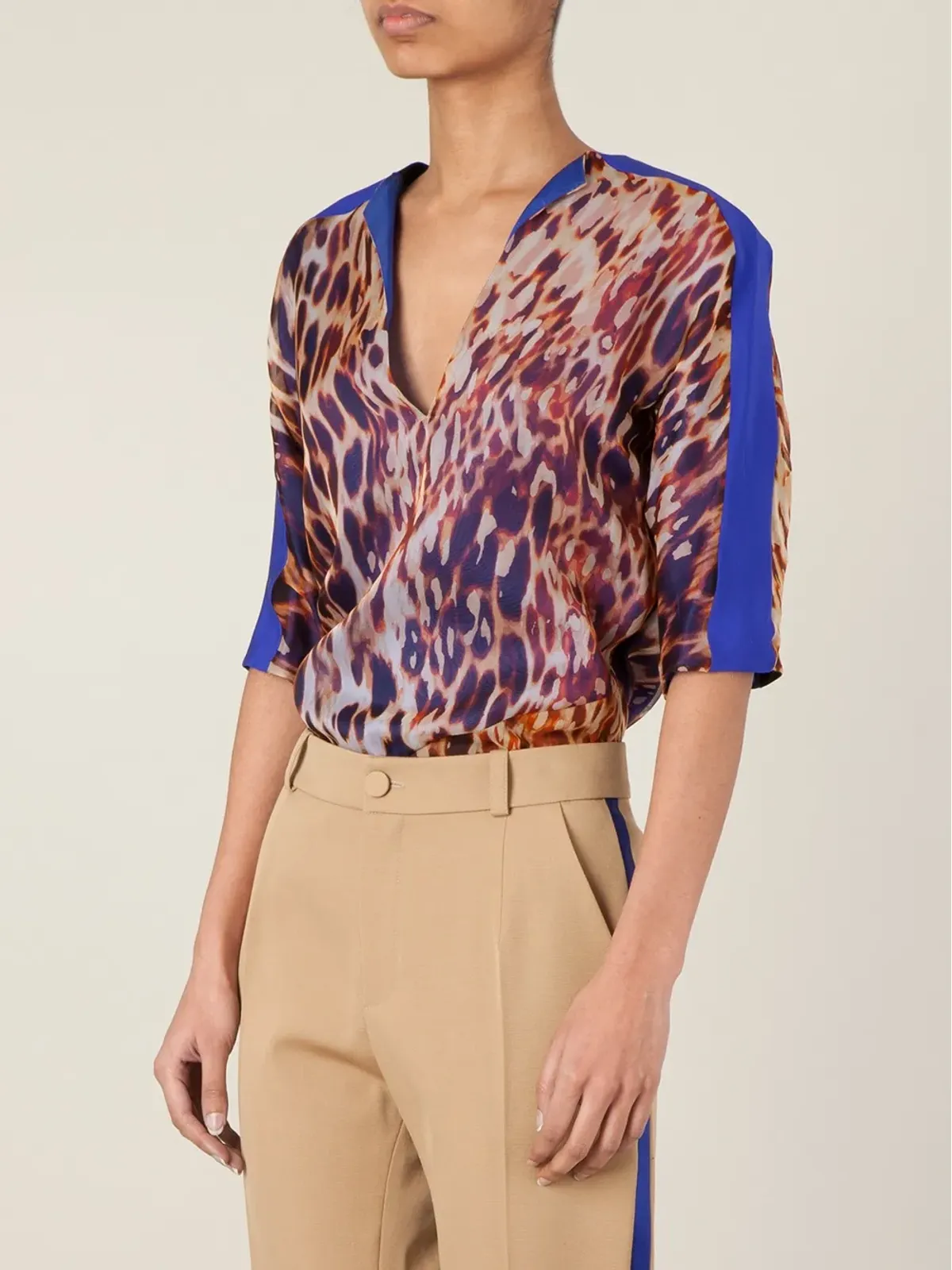 Bouchra Jarrar 動物柄ブラウス - 画像3